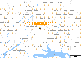 map of Hacienda California
