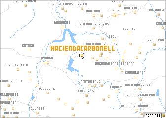 map of Hacienda Carbonell