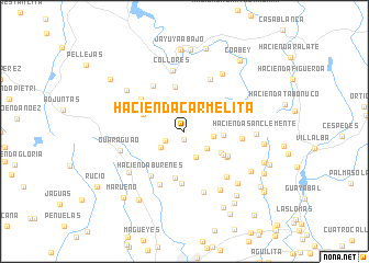 map of Hacienda Carmelita