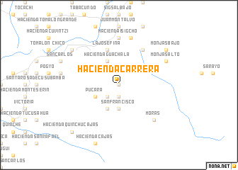 map of Hacienda Carrera