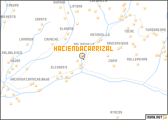 map of Hacienda Carrizal