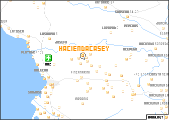 map of Hacienda Casey