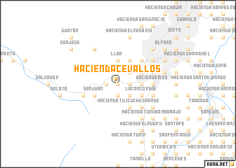 map of Hacienda Cevallos