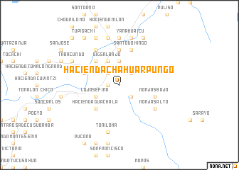 map of Hacienda Chahuarpungo