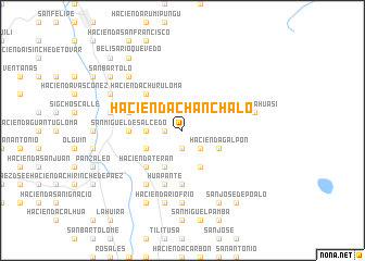 map of Hacienda Chanchaló