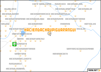 map of Hacienda Chaupi Guaranguí