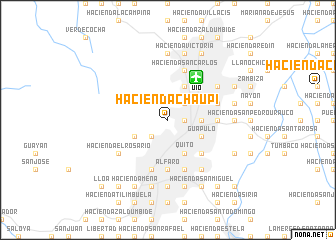 map of Hacienda Chaupi