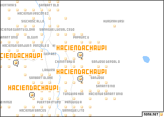 map of Hacienda Chaupi