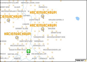 map of Hacienda Chaupi