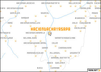 map of Hacienda Chayasapa