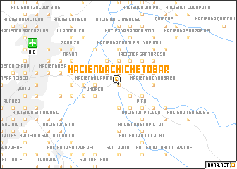map of Hacienda Chiche Tobar