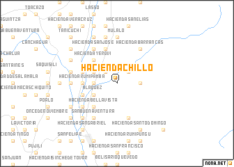 map of Hacienda Chillo