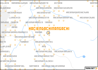 map of Hacienda Chinangachí