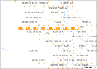 map of Hacienda Chirinche de Maldonado