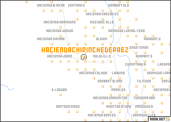 map of Hacienda Chirinche de Páez