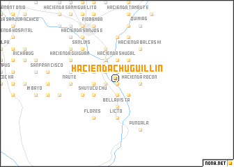 map of Hacienda Chuguillín