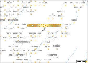 map of Hacienda Chunasana