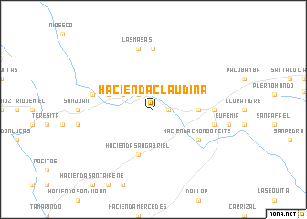 map of Hacienda Claudina