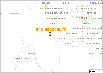 map of Hacienda Colta