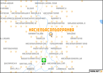 map of Hacienda Condorpamba