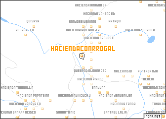 map of Hacienda Conrrogal