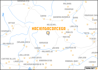 map of Hacienda Corcega