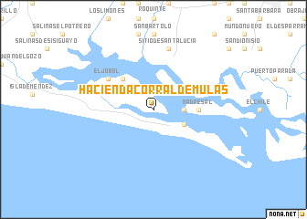 map of Hacienda Corral de Mulas