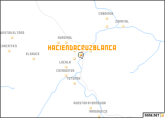 map of Hacienda Cruz Blanca