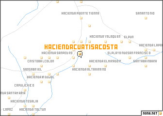 map of Hacienda Cuatis Acosta