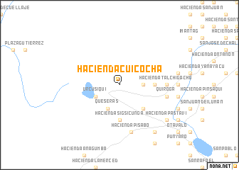 map of Hacienda Cuicocha