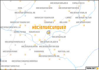 map of Hacienda Cunquer