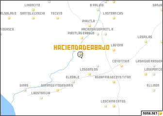 map of Hacienda de Abajo