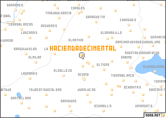 map of Hacienda de Cimental