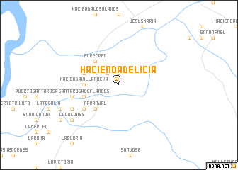 map of Hacienda Delicia