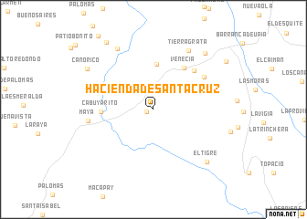 map of Hacienda de Santa Cruz