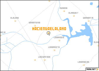 map of Hacienda el Álamo
