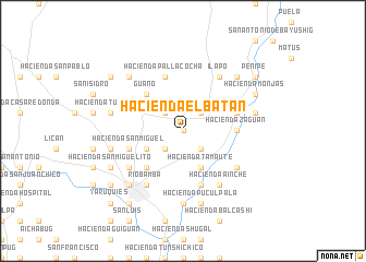 map of Hacienda El Batán