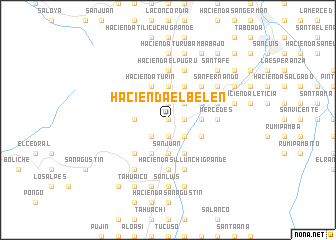 map of Hacienda El Belén