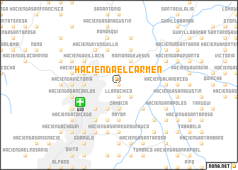 map of Hacienda El Carmen