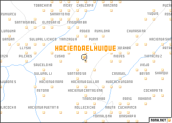 map of Hacienda El Huique