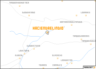 map of Hacienda El Indio