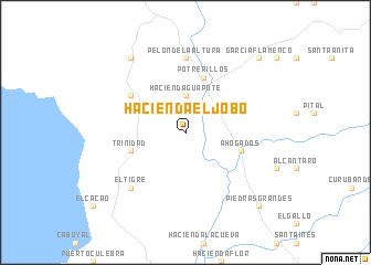 map of Hacienda El Jobo