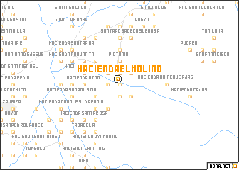 map of Hacienda El Molino
