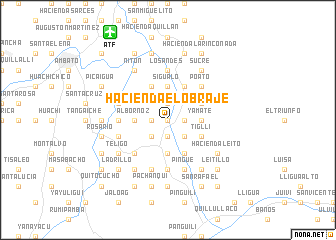 map of Hacienda El Obraje