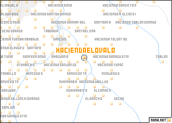 map of Hacienda El Ovalo