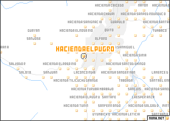 map of Hacienda El Pugro