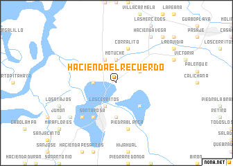 map of Hacienda El Recuerdo