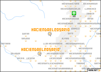 map of Hacienda El Rosario