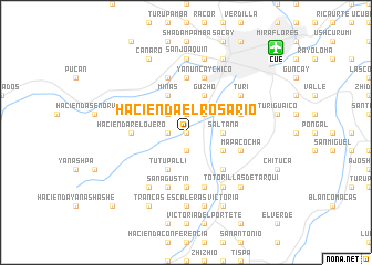 map of Hacienda El Rosario