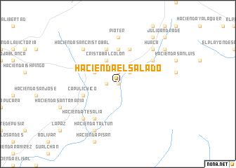 map of Hacienda El Salado